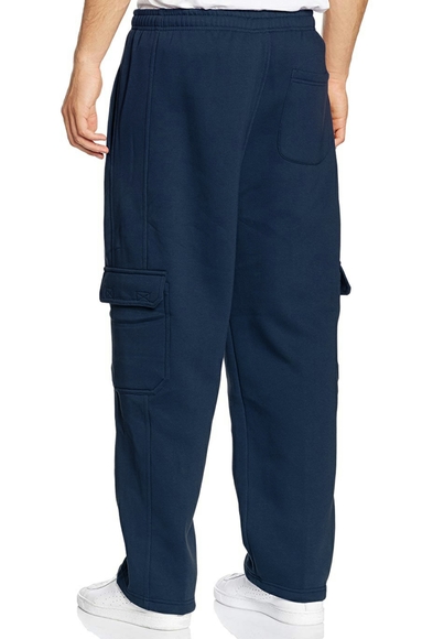 NWT Logan & Martin Cargo Sweatpants Navy Medium - Picture 2 of 4